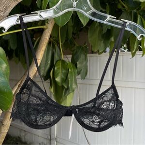 Out from Under by Urban Outfitters Lace Bra in Black.